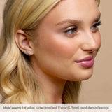 14K Yellow Gold 1/2 CTW Natural Diamond Cocktail-Style Earrings