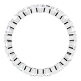 14K White 1 1/2 CTW Natural Diamond Eternity Band Size 5