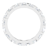 14K White 1 3/4 CTW Natural Diamond Eternity Band Size 5