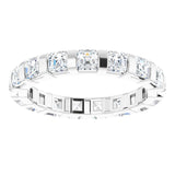 14K White 1 3/4 CTW Natural Diamond Eternity Band Size 5