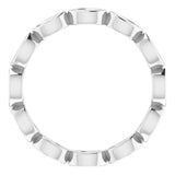 Platinum 1/2 CTW Natural Diamond Eternity Band Size 5