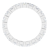 14K White 1 3/4 CTW Natural Diamond Eternity Band Size 6