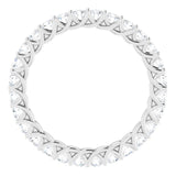 14K White 1 3/8 CTW Natural Diamond Eternity Band
