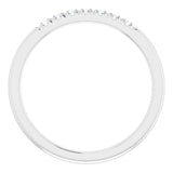 14K White 1/6 CTW Natural Diamond French-Set Anniversary Band