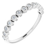 14K White 1/5 CTW Lab-Grown Diamond Anniversary Band