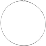 Rhodium-Plated Sterling Silver 1.5 mm Snake 16" Chain