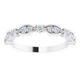 14K White 1/3 CTW Lab-Grown Diamond Anniversary Band