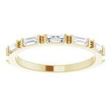 14K Yellow 3/8 CTW Lab-Grown Diamond Anniversary Band