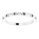 14K White 3/8 CTW Lab-Grown Diamond Anniversary Band