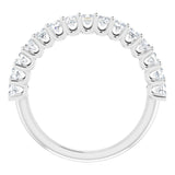 14K White 5/8 CTW Lab-Grown Diamond Anniversary Band