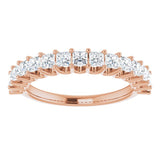 14K Rose 5/8 CTW Lab-Grown Diamond Anniversary Band