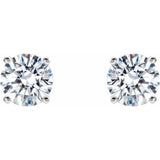 14K White Gold 3/4 CTW Natural Diamond Cocktail-Style Earrings