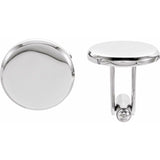 Stainless Steel 18.5 mm Engravable Cuff Links