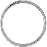 Titanium 4 mm Flat Polished Band Size 6.5