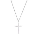 Sterling Silver 25.7x14 mm Cross 18