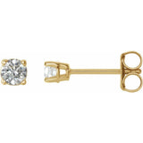 14K Yellow Gold 1/5 CTW Natural Diamond Earrings