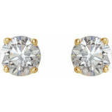 14K Yellow Gold 3/4 CTW Natural Diamond Earrings