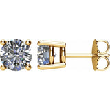 14K Yellow Gold 2 CTW Natural Diamond Earrings