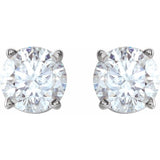 Platinum 1 CTW Natural Diamond Earrings