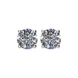 Platinum 1 1/2 CTW Natural Diamond Earrings