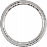 Tungsten 6 mm Beveled-Edge Band Size 9