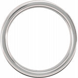 Tungsten 6 mm Flat Satin Band Size 8