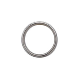 Tungsten 8 mm Satin Finished Band with Ridged Edges Size 7