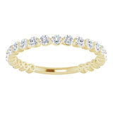 14K Yellow 3/4 CTW Lab-Grown Diamond Anniversary Band