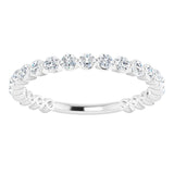 Platinum 3/4 CTW Lab-Grown Diamond Anniversary Band