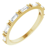 14K Yellow 3/8 CTW Natural Diamond Anniversary Band