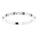 Platinum 3/8 CTW Natural Diamond Anniversary Band