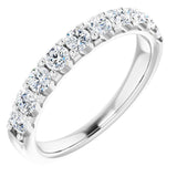 14K White 3/4 CTW Lab-Grown Diamond Anniversary Band