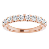 14K Rose 3/4 CTW Lab-Grown Diamond Anniversary Band