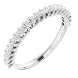 14K White 1/3 CTW Lab-Grown Diamond Anniversary Band