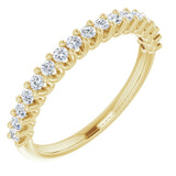 14K Yellow 1/3 CTW Lab-Grown Diamond Anniversary Band