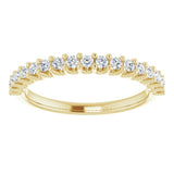 14K Yellow 1/3 CTW Lab-Grown Diamond Anniversary Band