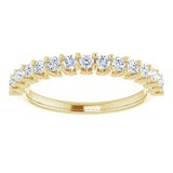 14K Yellow 1/2 CTW Lab-Grown Diamond Anniversary Band