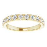 14K Yellow 3/4 CTW Lab-Grown Diamond French-Set Anniversary Band