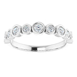 14K White 1/2 CTW Lab-Grown Diamond Anniversary Band