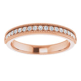 14K Rose 1/5 CTW Lab-Grown Diamond Anniversary Band