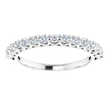 14K White 1/2 CTW Lab-Grown Diamond Anniversary Band