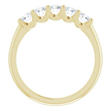 14K Yellow 5/8 CTW Lab-Grown Diamond Anniversary Band