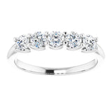 14K White 5/8 CTW Lab-Grown Diamond Anniversary Band