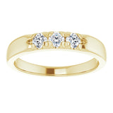 14K Yellow 1/3 CTW Lab-Grown Diamond Anniversary Band