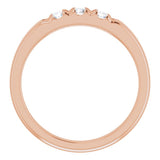 14K Rose 1/3 CTW Lab-Grown Diamond Anniversary Band