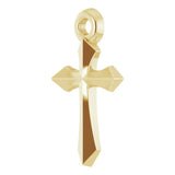 14K Yellow Cross Pendant