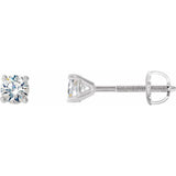 14K White Gold 1/8 CTW Natural Diamond Cocktail-Style Earrings