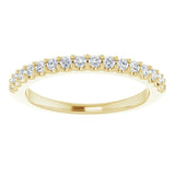 14K Yellow 1/4 CTW Natural Diamond Anniversary Band