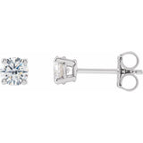 14K White 1/2 CTW Lab-Grown Diamond Stud Earrings