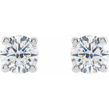 14K White 1/2 CTW Lab-Grown Diamond Stud Earrings